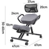 Kneeling Chair Orthopaedic Stool Ergonomic Posture Frame Seat Adjustable Height