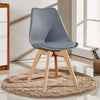 Tulip Dining Chair Padded Seat Eiffel Wood Legs (SETS OF 1,2,4) Jamie Lorenzo