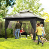 3x3(m) Easy Pop Up Gazebo with 1-Button Push and Mosquito Netting