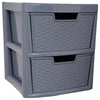 Large Rattan Drawer Storage Unit 2/3/4 Drawers Units Bedroom Office Desktop Draw