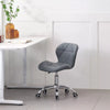 Adjustable Cushioned Computer Desk Office Chair Chrome Legs Lift Swivel Chairs
