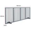 4 Panels Folding Pet Gate Freestanding Wooden Dog Fence Safety Barrier Divider