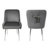 Set of 2 Marco Dining Chairs Brushed Velvet