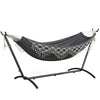 Mondeer 2 Person Hammock w/ Stand Bohemian Style Portable Garden Double Hammock