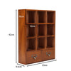 Vintage Wooden Small Cabinet Storage Box Desktop Organizer Unit Display Shelving