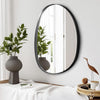 Wall Mounted Framed Mirror Vanity Makeup Bedroom Glass Dressing Mirror Shaped