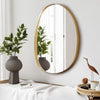 Wall Mounted Framed Mirror Vanity Makeup Bedroom Glass Dressing Mirror Shaped