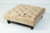 Square Coffee Table Chesterfield Upholstered Footstool Pouffe Foot Stool Seat