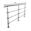 Round Brushed Stainless Steel Rail Balustrade Stair Step Handrail Angle Mobility