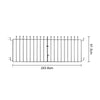 7FT 8FT 10FT Metal Garden Gate Posts Large Timber Entrance Driveway Gate Fence