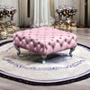 Ancroft Coffee Table Footstool In Soft Plush Velvet Rectangle Pouffe Upholstered