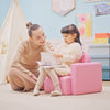 2 in 1 Kids Sofa Set Table and Chair Set Toddler Armchair Seat