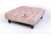 Square Coffee Table Chesterfield Upholstered Footstool Pouffe Foot Stool Seat