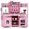 Kids Corner Wooden Playset Pretend Toddler Kitchens Cooking Toy Light