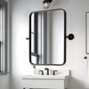 Wall Mounted Framed Mirror Vanity Makeup Bedroom Glass Dressing Mirror Shaped