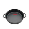 Cast Iron Cookware Frying Pan Grill Baking Pot Skillet Pizza Pan Deep 23-35cm