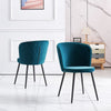 Dining Chairs Set of 2/4 Velvet Kitchen Chairs with Metal Legs