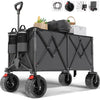Flamaker Folding Festival Wagon, Big Wheels, Camping, Fishing, Beach Trolley