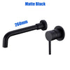 Bathroom Brass Black Concealed Basin Mixer Taps Sink Faucet 360°Swivel Spout