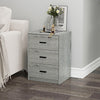 3 Drawer Wooden Bedroom Bedside Cabinet Furniture Storage Nightstand Side Table