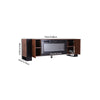 70inch TV Stand Cabinet with 36" Electric Fireplace & 12 LED Lights Furniture UK