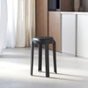 Set of 10 Plastic Stacking Stools Space Saving Stackable Kitchen Dining Chairs