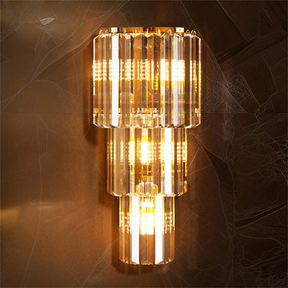 Modern Crystal Wall Lamp Sconce Light for Bedroom Living Room Kitchen Hallway