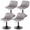 1/2/4x Adjustable Breakfast Bar Stool Gas Lift Swivel Velvet Padded Barstool Pub
