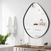 Wall Mounted Framed Mirror Vanity Makeup Bedroom Glass Dressing Mirror Shaped