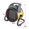 Electric Fan Heater Space Air Warmer for Industrial Workshop Garage Shed Garden