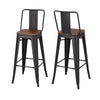 Industrial Bar Stools Table Set Vintage Tall Chair Metal Breakfast Dining Set UK