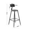 Outdoor Garden Table Patio Restaurant Cafe Bar Bistro Furniture High Stools Set