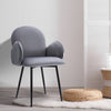 Grey Velvet Dining Chairs Metal Legs Modern Stylish Home Kitchen Lounge Office