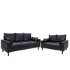 Upholstered Fabric Sofa Suite Set,2 & 3 Seater Couch Settee,Storage Side Pockets