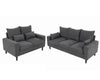 Panana Linen Fabric Sofa 1, 2 or 3 Seater Modern Couch Suite Set ottoman