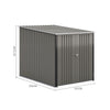 Outdoor Bicycle Shed Bike Tool Storage House Garage Steel Garden 4 Parking Space