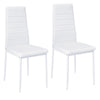 Toughened Tempered Glass Dining Table and Upholstered Chair Set Kitchen Seat UK