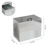 64L Feed Bins Storage Galvanised Metal Waterproof Outdoor 1/2/3 Compartments UK