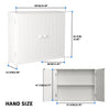 Bathroom Bedroom Cabinet Shelf Cupboard Storage Unit Free Standing Floor Wall