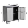 Key Lockable Heavy Duty Metal Workshop Tool Trolley Rolling Storage Tool Cabinet