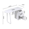 Professional Manicure Table Technician Nail Art Beauty Salon Bar Station Desk UK