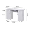 Professional Manicure Table Technician Nail Art Beauty Salon Bar Station Desk UK