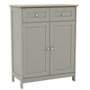 Priano Freestanding Bathroom Cabinet Unit Grey Vanity Cupboard Storage Unit