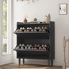 Shoe Storage Cabinet with 3/2 Flip Drawers for Hallway w/ Adjustable Shelves