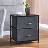 Fabric Cabinets Storage Unit Metal Frame Chest of Drawer Organiser Bedside Table