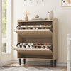 Shoe Storage Cabinet with 3/2 Flip Drawers for Hallway w/ Adjustable Shelves
