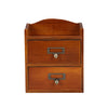 Vintage Wooden Trinket Box Chest of 9 Drawers Desk Organizer Storage Cabinet