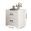 Bedroom Nightstand Compact Bedside Stand Table 2/3 Drawers Storage Cabinet White