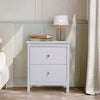 White Chest of Drawers Storage Unit Bedroom Office Organiser with Diamond Handle