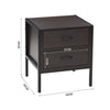 Retro Wooden Nightstand Drawer Cabinet Side End Table Bedroom Bedside Table Desk